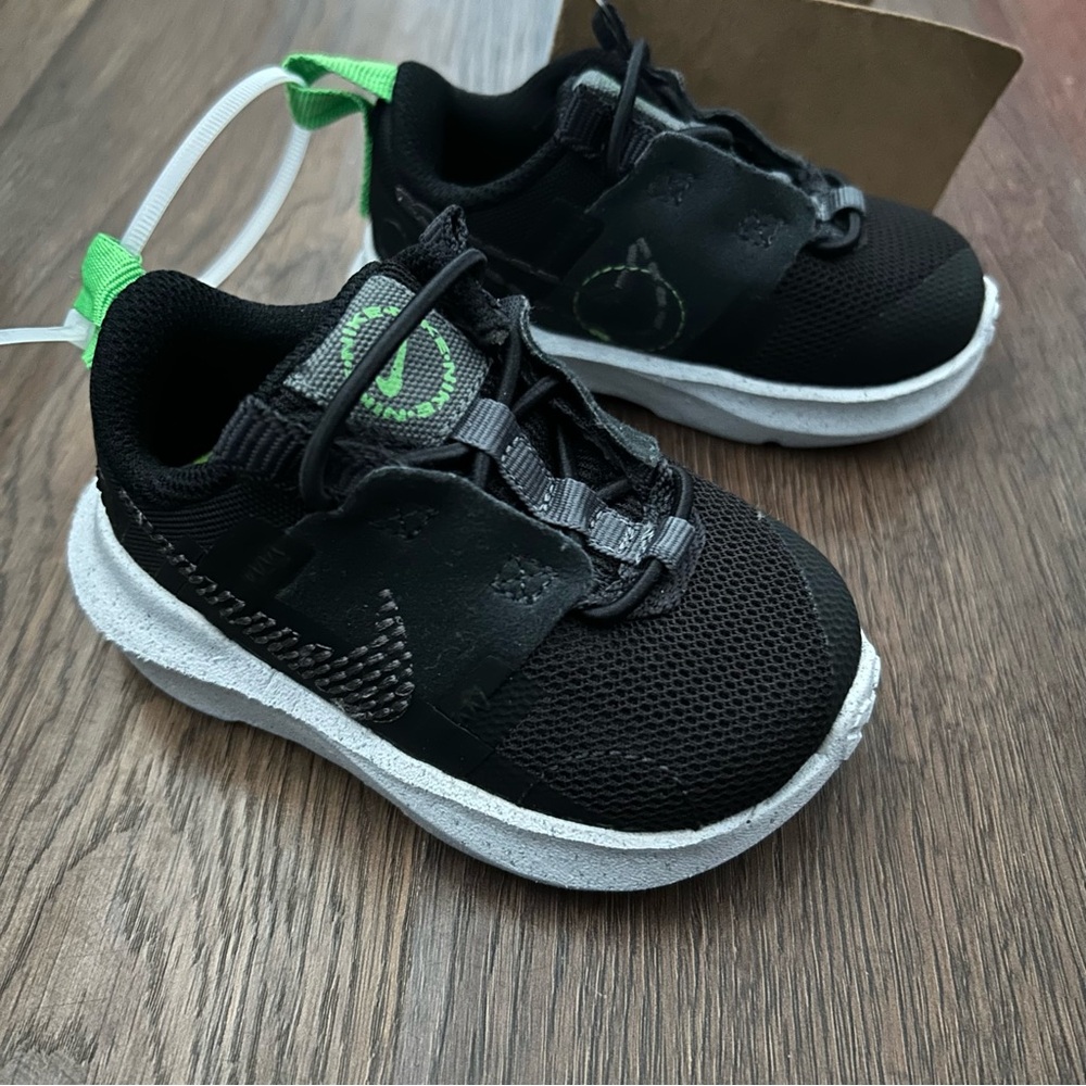 Nike Crater Impact (TD) Toddler’s Shoes Black Shoes DB3553-001 Black Iron Grey